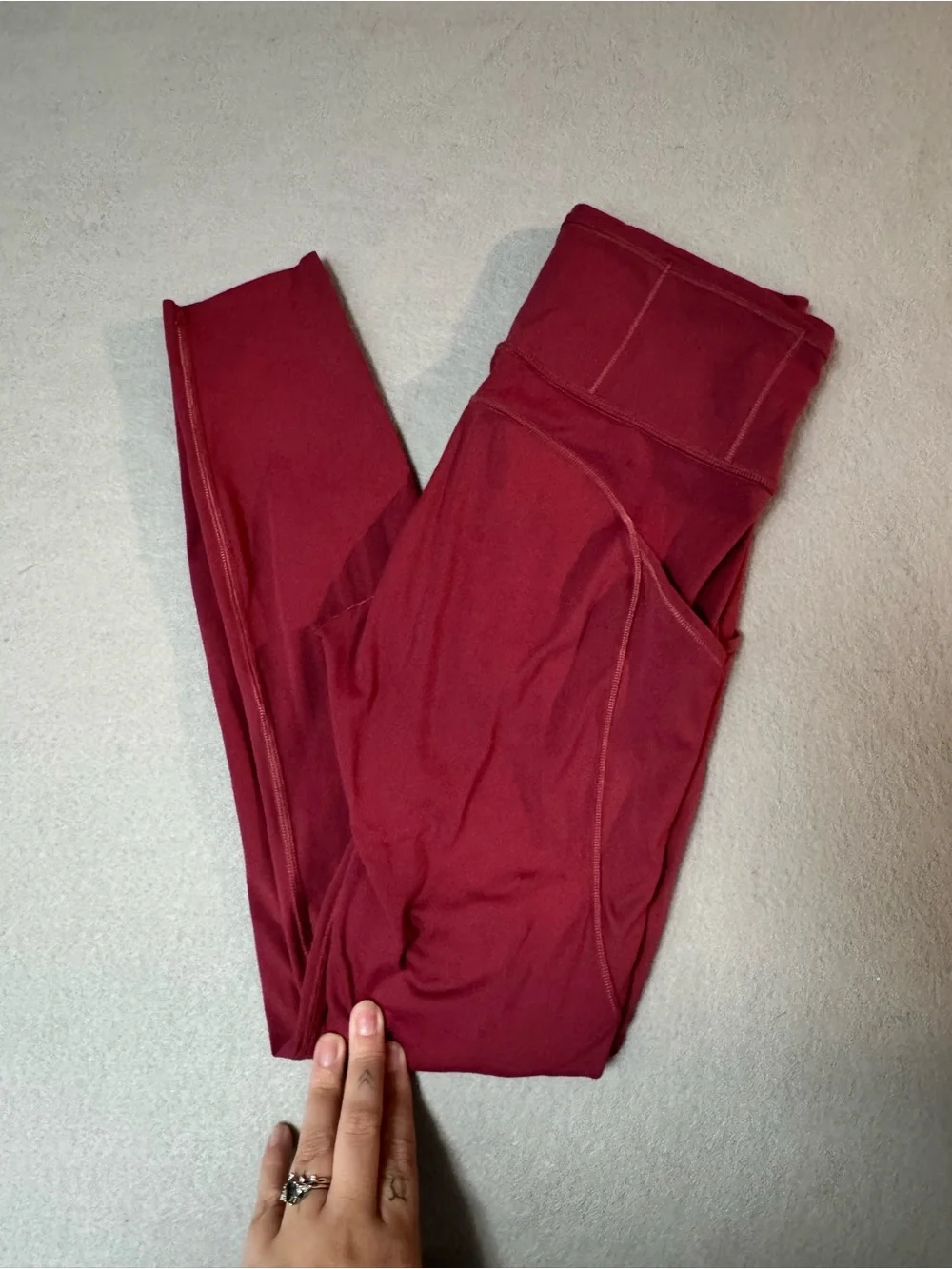 lululemon athletica Deep Burgundy High-Rise Leggings